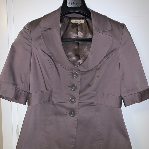 RW 3/4 length sleeve blazer and skirt (light purplish grey) (gently used) - Picture 2 of 4